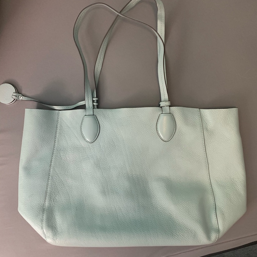 Robins Egg Blue REVERSIBLE Michael Kors Purse - Picture 2 of 8